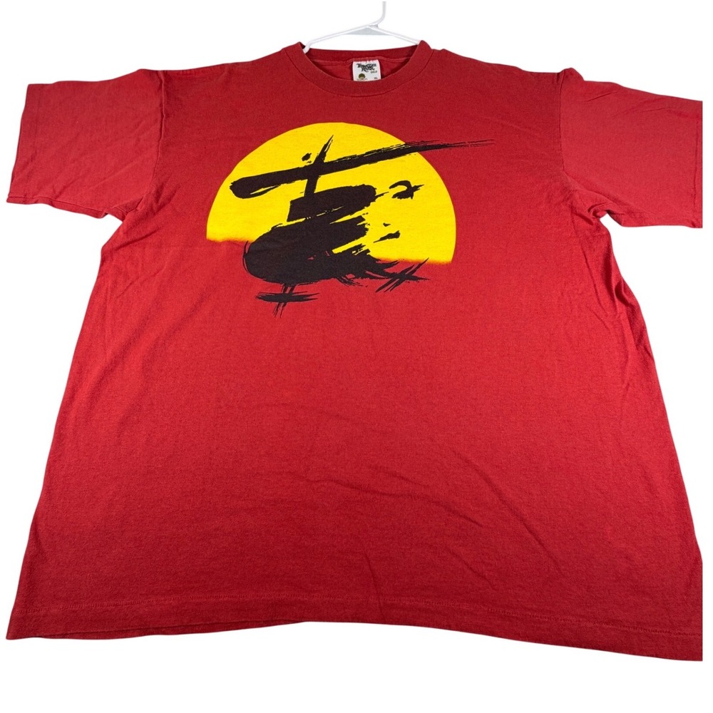 Vintage 1998 Miss Saigon Musical Shirt Mens XL Red Tennessee River Single Stitch